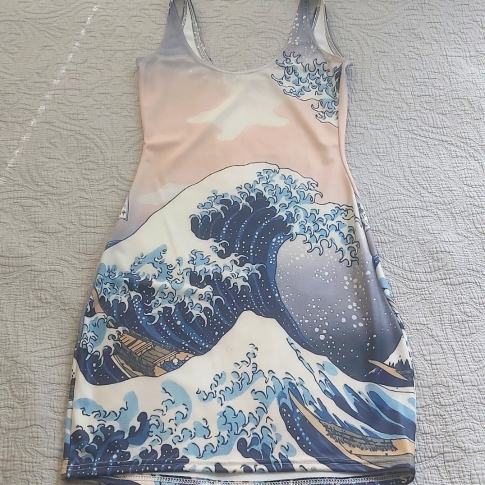 Black milk clothing the great wave dress